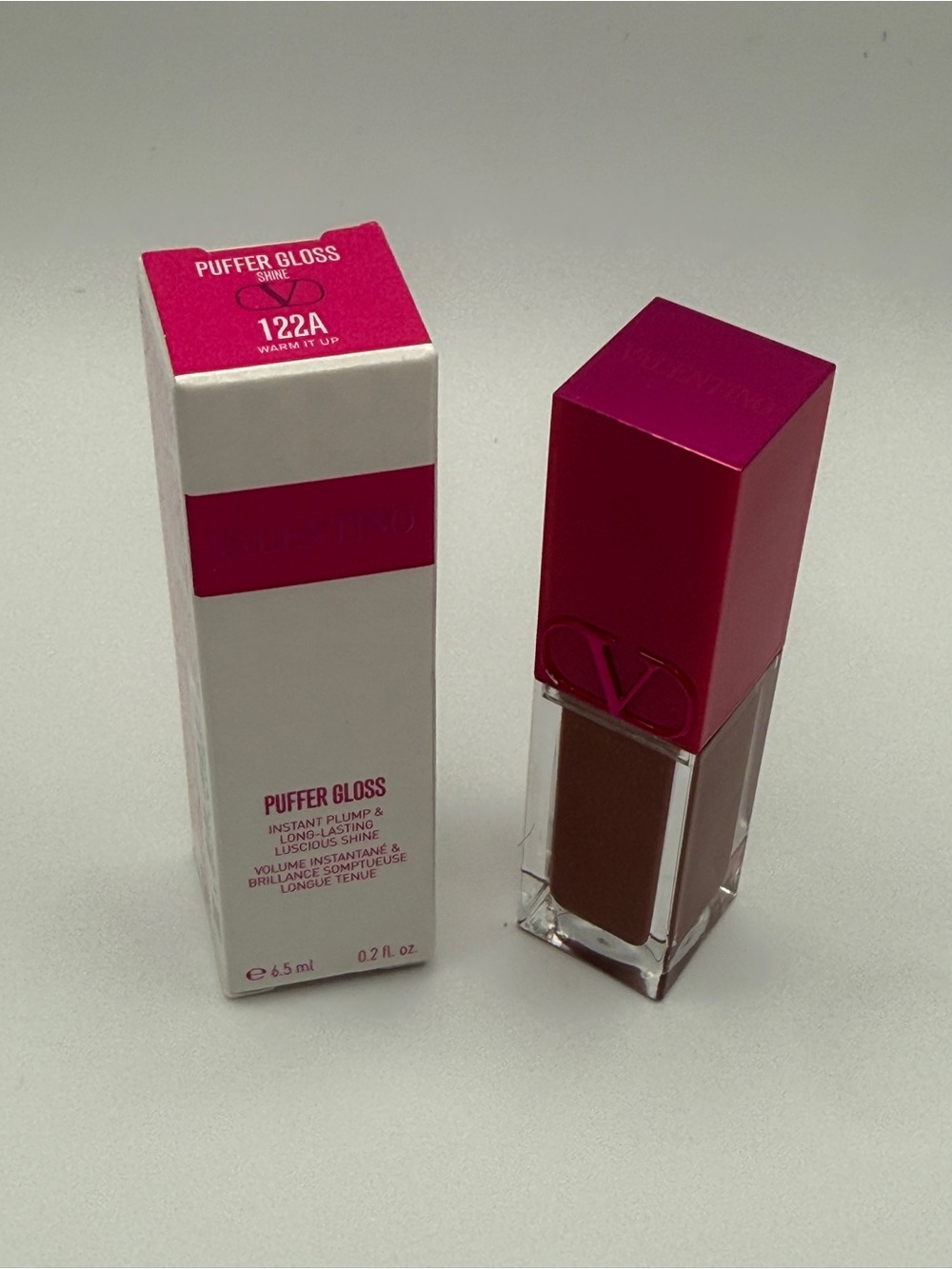 NIB Valentino Puffer Gloss Lip Plumper - 122A Warm It Up